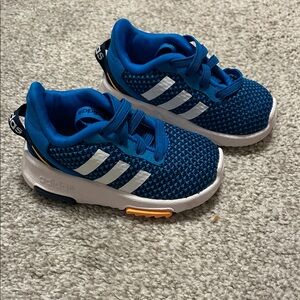 Adidas Kids Blue and White Sneakers